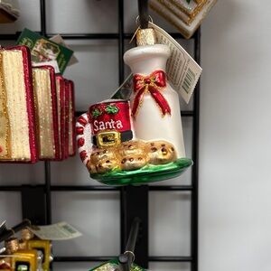 Old world Christmas Santa’s milk and cookies ornament